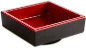 Wyposażenie lokali gastronomicznych - APS Pojemnik kwadratowy 0,05 l, czarno-czerwony | Asia Plus 15485 - miniaturka - grafika 1