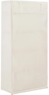 vidaXL vidaXL Szafa, biała, 79 x 40 x 170 cm, materiałowa - Szafy - miniaturka - grafika 10