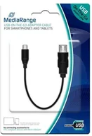 Adaptery i przejściówki - MediaRange Adapter USB 2.0-Micro USB 2.0 MediaRange MRCS168 0,2m czarny MRCS168 - miniaturka - grafika 1