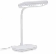 Lampy stojące - Briloner Leuchten lampa biurkowa LED, światło dzienne 6500 K, 800 lumenów, 7,5 W, obrotowa i wychylna szyjka, biała, 44 x 23 x 12 cm - miniaturka - grafika 1