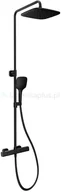 Zestawy prysznicowe - Ravak 10° zestaw prysznicowy czarny X070160 - miniaturka - grafika 1
