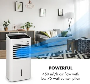 Klarstein IceWind, schładzacz powietrza, 450 m, 75 W, 12h-timer, pilot biały VTSA3-Ice Wind - Klimatory - miniaturka - grafika 7