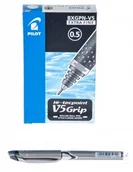 Długopisy - Pilot Cienkopis V5 Grip Czarny opakowanie 12 szt. - miniaturka - grafika 1