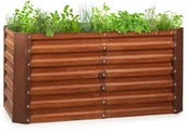 Skrzynie ogrodowe - Blumfeldt Blumfeldt Rust Grow, ogrodowa grządka podwyższona, ocynkowana blacha stalowa, rdzawe wykończenie GDMB4-Rust120*60*60 - miniaturka - grafika 1
