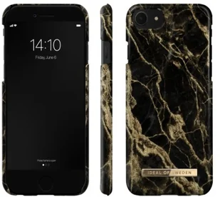 Ideal of Sweden Fashion Etui Obudowa do iPhone SE (2020) / iPhone iPhone 8 / iPhone 7 / iPhone 6s / iPhone 6 Golden Smoke Marble IEOIDAISEGSM - Etui i futerały do telefonów - miniaturka - grafika 2