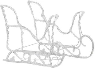 vidaXL Lumarko Świąteczna dekoracja: renifery z saniami, 280x28x55 cm, akryl! 328524 - Oświetlenie świąteczne - miniaturka - grafika 7