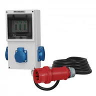Rozdzielnie elektryczne - Doktorvolt 3x 230V Mobilny licznik energii elektrycznej 16A MID Przewód 5x2,5mm2 4319 DV-4319-ML - miniaturka - grafika 1