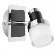 Lampy ścienne - Rabalux Harold Czarny | Chrom LED 5W IP44 4000K Kinkiet łazienkowy ruchomy 5021 - miniaturka - grafika 1