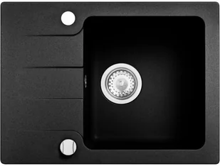 Kernau Zlewozmywak granitowy KGSC 4558 1B1D Black Metallic - Zlewozmywaki - miniaturka - grafika 2