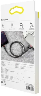 Baseus Kabel Lightning USB Cafule 2,4A 0.5m czarno-czerwony) 10691X1 - Adaptery i przejściówki - miniaturka - grafika 9