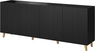 Komody - Komoda PAFOS 200x40x82 czarny mat - miniaturka - grafika 1
