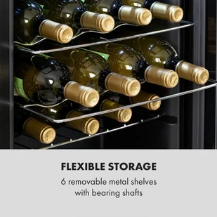 Klarstein HEA-Shiraz 28 slim - Chłodziarki do wina - miniaturka - grafika 10