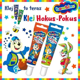 St. Majewski Klej w tubie Hokus Pokus 45g Bambino 729974 - Przybory szkolne - miniaturka - grafika 3