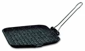 Podstawki pod garnki - Ilsa Patelnia do grillowania dietella Stone Quadra CM24 X 24 0200S240GBS - miniaturka - grafika 1