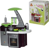 Zabawki AGD - Polesie Poland Zestaw Kuchnia Laura z kuchenką z dźwiękami i światełkami - miniaturka - grafika 1