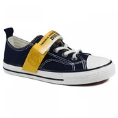 Buty dla dziewczynek - Big Star Trampki dziecięce JJ374072 granatowe - miniaturka - grafika 1