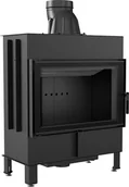 Kominki wolnostojące - Kratki.pl Marek Bal Kominek powietrzny stalowy LUCY 14 kW  200 Black LUCY/14/BLACK - miniaturka - grafika 1