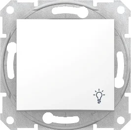 SCHNEIDER ""MERTEN PRZYCISK """"ŚWIATŁO"""" BIAŁY SEDNA SDN0900121"" - Gniazdka elektryczne - miniaturka - grafika 2