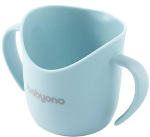 BABYONO Babyono ergonomiczny kubek treningowy FLOW 6m+ 120 ml 1463/03 - Gryzaki dla dzieci - miniaturka - grafika 2