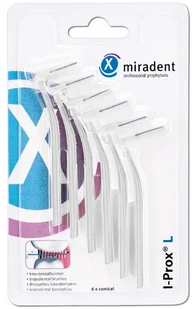 MIRADENT MIRADENT I-PROX L białe szczoteczki międzyzębowe wąskie 6 szt. - Szczoteczki międzyzębowe - miniaturka - grafika 2