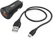 Ładowarki samochodowe - HAMA Ładowarka Micro Usb Auto 3A Turbo Fast - miniaturka - grafika 1