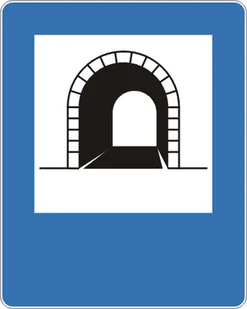 Znak drogowy informacyjny D-37 Tunel - Wyposażenie miejsc publicznych - miniaturka - grafika 2