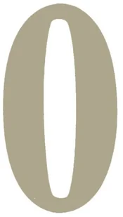 Cyfra /0/ 5CM PLATYNA PVC - Numery na dom - miniaturka - grafika 2