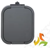 Gniazdka elektryczne - Abex B2 IP54 Gniazdo 1 pojedyncze 2P+Z NT-16B2 szary NT-16B2 szary/ABX - miniaturka - grafika 1