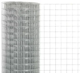 Siatka ze stali galwanizowanej, 25 x 1,5 m, kwadratowa, srebrna - Ogrodzenia - miniaturka - grafika 2