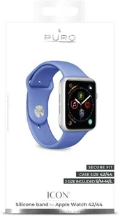 Pasek Puro Icon do Apple Watch 42/44/45/49 mm Elastyczny Niebieski - Akcesoria do smartwatchy - miniaturka - grafika 5