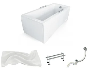 Besco 180x80 Modern + Syfon #WAM-180-MO - Wanny - miniaturka - grafika 9