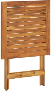 vidaXL Składany stół ogrodowy, 60x60x75 cm, lite drewno akacjowe - Stoły ogrodowe - miniaturka - grafika 4