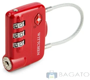 Wittchen Kłódka Kłódeczka do walizki TSA szyfr 024 56-30-024-30 - Akcesoria turystyczne - miniaturka - grafika 2