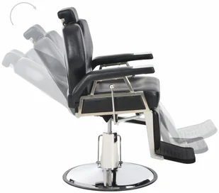 VidaXL Fotel barberski, czarny, 72x68x98 cm, sztuczna skóra 110167         VidaXL - Fotele fryzjerskie - miniaturka - grafika 6