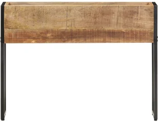 vidaXL Donica, 90x20x68 cm, surowe drewno mango - Donice - miniaturka - grafika 3