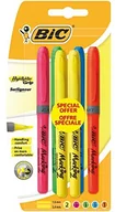 Zakreślacze - BIC Brite Liner Grip tekstu marker, różne kolory, Blister z 6 sztuki 922607 - miniaturka - grafika 1