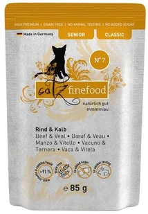 Catz Finefood Classic Senior N.07 Wołowina i cielęcina saszetka 85g - Mokra karma dla kotów - miniaturka - grafika 2
