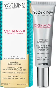 Yoskine Okinawa Green Caviar krem pod oczy, na powieki i wokół ust 15 ml - Kosmetyki pod oczy - miniaturka - grafika 2