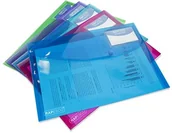 Teczki i skoroszyty - RAPESCO 0700 teczka kolekcjonerska z zatrzaskiem, A4+, różne przezroczyste kolory, 5 sztuk 0700 - miniaturka - grafika 1