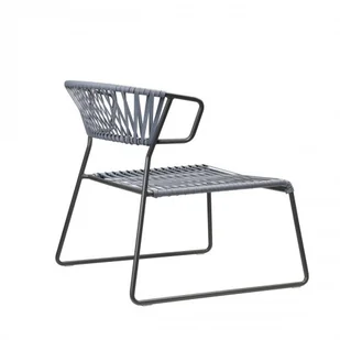 Scab Design Krzesło Lisa Lounge Club z podłokietnikami - szara rama 2877 ZT - Krzesła - miniaturka - grafika 2