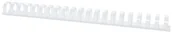 Grzbiety do bindownic - PBS Connect Polska Connect, plastikowe grzbiety do bindowania, 25 mm, białe, 50 sztuk - miniaturka - grafika 1