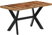Stoły - vidaXL Stół jadalniany, 140 x 70 x 75 cm, lite drewno sheesham - miniaturka - grafika 1