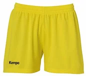 Spodnie sportowe męskie - Classic Kempa Kempa Spodnie dla dorosłych SHORTS WOMEN dla dorosłych, limonkowy żółty, XS 200321008 - miniaturka - grafika 1