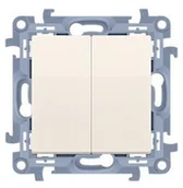 Wyłączniki światła i elektryczne - Kontakt Kontakt_Simon Łącznik świecznikowy do wersji IP44 (moduł) 10AX. 250V. zaciski śrubowe krem Posiada wkładkę uszczelniającą pod klawisze CW5B.01/41 - miniaturka - grafika 1