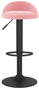 vidaXL Lumarko Stołek barowy, różowy, obity aksamitem 333595 - Taborety i hokery - miniaturka - grafika 3