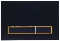 Przyciski spłukujące - KK-POL Przycisk spłukujący do stelaża M08 czarny - miniaturka - grafika 1