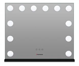 Humanas Lusterko kosmetyczne HUMANAS HS-HM02 Czarny - Lusterka do makijażu - miniaturka - grafika 2