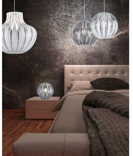 Trio LAMPA wisząca PUMPKIN R30473001 minimalistyczna OPRAWA zwis kula ball biała przezroczysta R30473001 - Lampy sufitowe - miniaturka - grafika 7