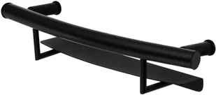 Deante VITAL UCHWYT CZARNY PRZYŚCIENNY Z PÓŁKĄ - Akcesoria do armatury i ceramiki - miniaturka - grafika 4