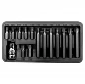 Bity - Proline 10741 Zestaw końcówek, bitów 3/8 cala Torx T20-T55, L 30/75mm, 15 elementów 10741 - miniaturka - grafika 1